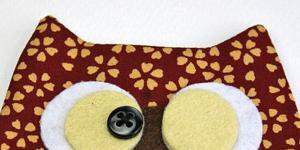 Šivamo šarmantne sove od tkanine: Uzorak i majstorska klasa